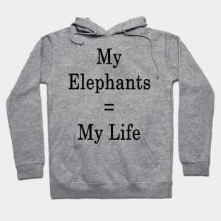 My Elephants = My Life Hoodie